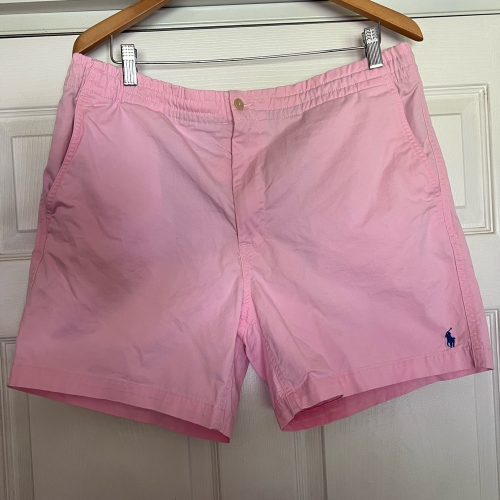 Stylish Pink Polo 6-Inch Shorts - Size: XL (18" Waist)